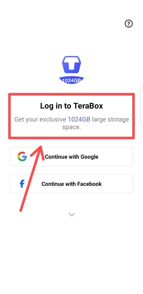 log in terabox 