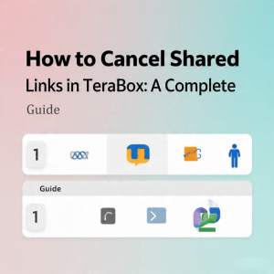 cancel shared link in terabox