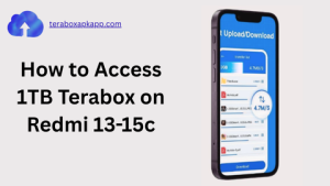 How to Access 1TB TeraBox on Redmi Note 13–15C?